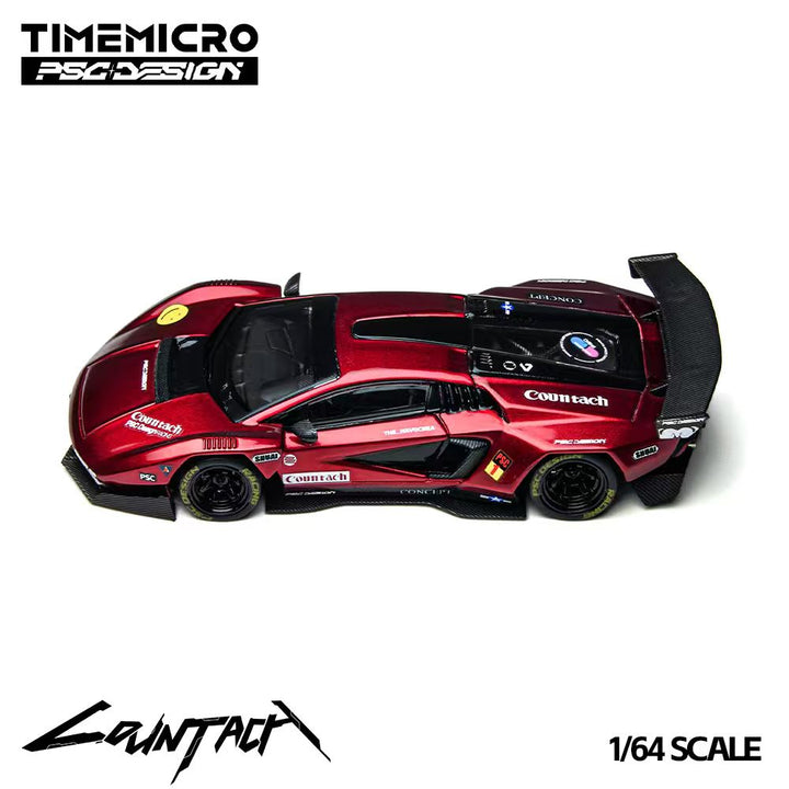[Preorder] TimeMicro X PSC DESIGN 1:64 Lamborghini Countach “V” Scarlet TM647705
