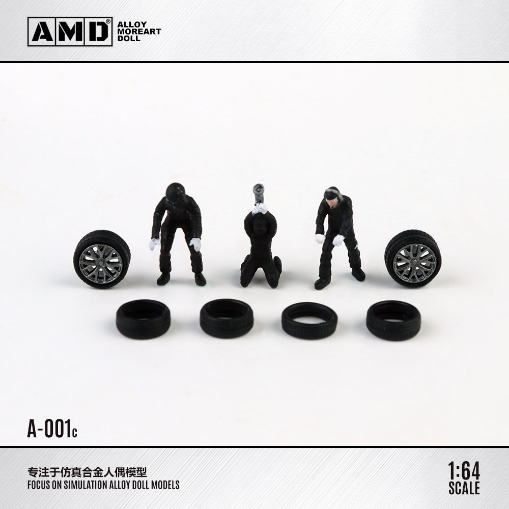 [Preorder] ALLOY MOREART DOLL 1:64 Car Repair Worker Doll Set (3 Colours)