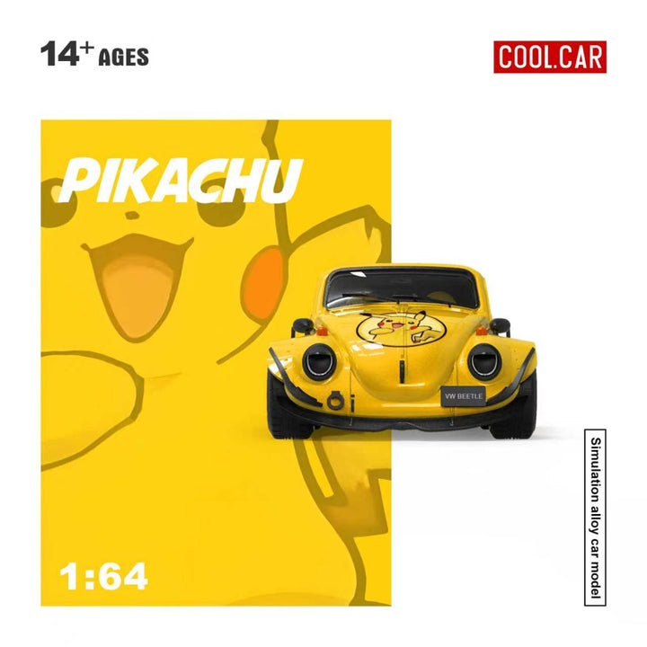 [Preorder] Cool Car 1:64 Volkswagen Beetle Pikachu livery CC646234