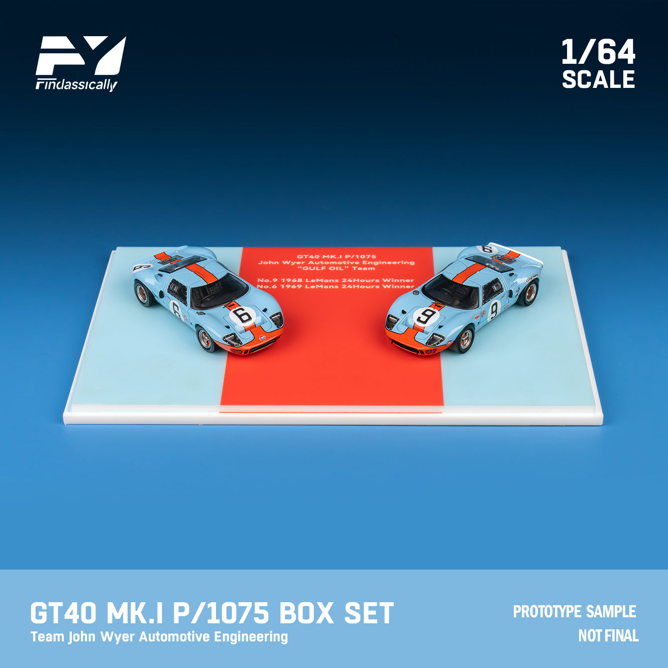 Finclassically 1:64 Ford GT40 MK.I 1986 LeMans 24hr Champion
