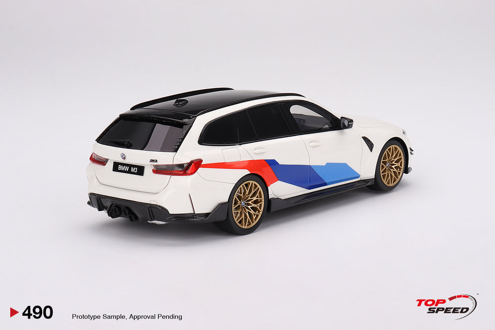 Topspeed 1:18 BMW M3 M-Performance Touring (G81) Alpine White TS0490 Rear