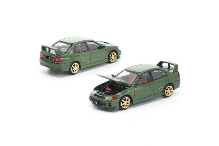 [Preorder] POPRACE 1:64 MITSUBISHI LANCER EVOLUTION IV GREEN PRE022
