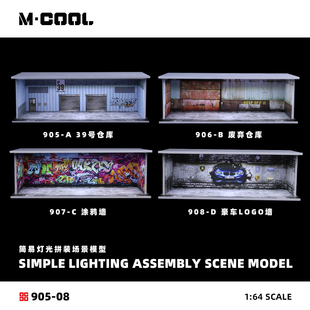 [Preorder] M-COOL 1:64 SIMPLE LIGHTING ASSEMBLY SCENE MODEL (4 Versions) MC914905/MC914906/MC914907/MC9149058