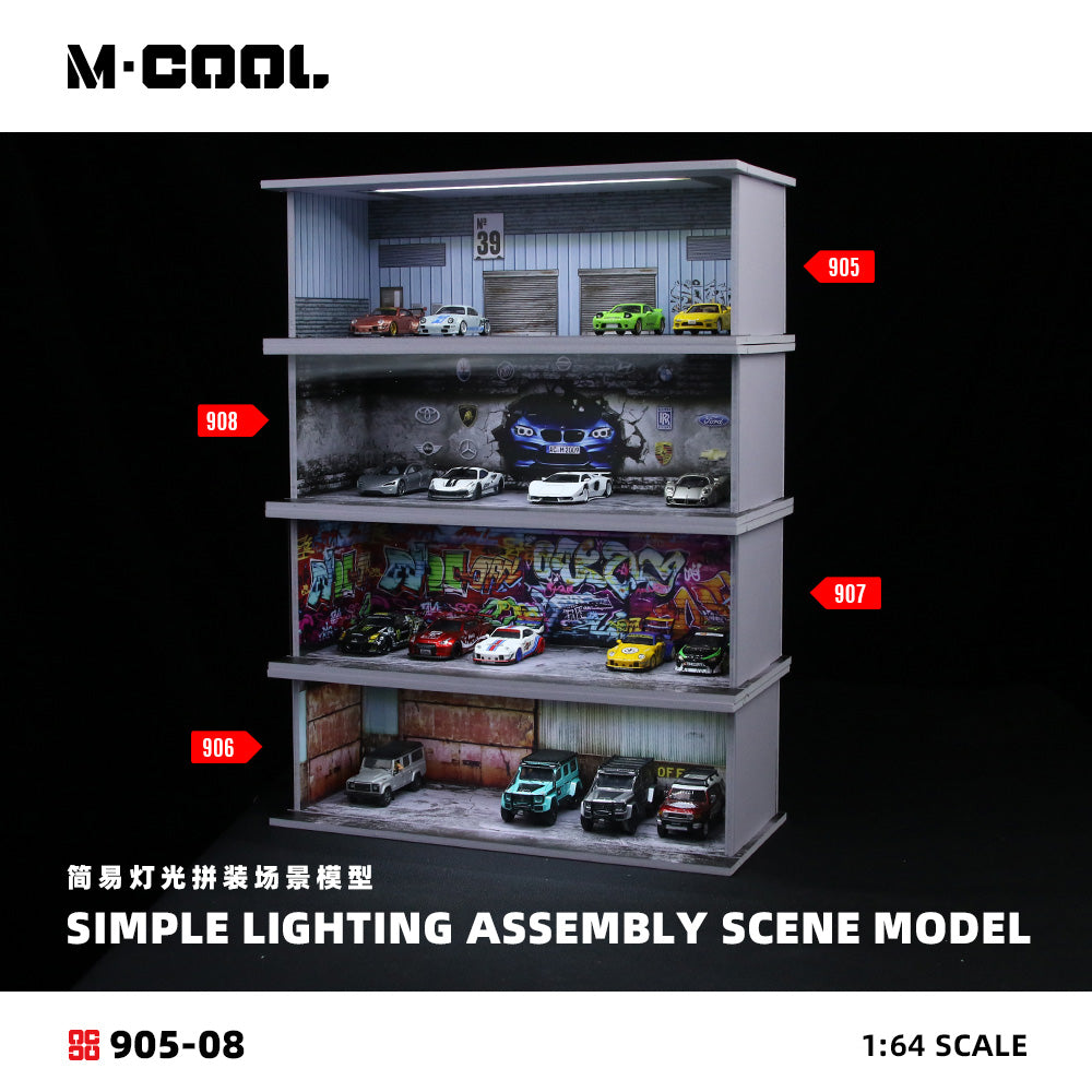 [Preorder] M-COOL 1:64 SIMPLE LIGHTING ASSEMBLY SCENE MODEL (4 Versions) MC914905/MC914906/MC914907/MC9149058