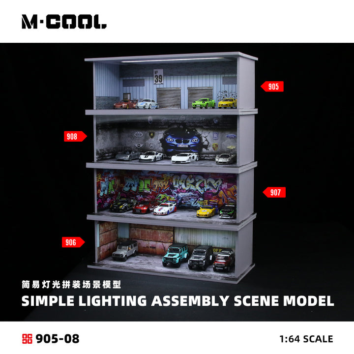 [Preorder] M-COOL 1:64 SIMPLE LIGHTING ASSEMBLY SCENE MODEL (4 Versions) MC914905/MC914906/MC914907/MC9149058