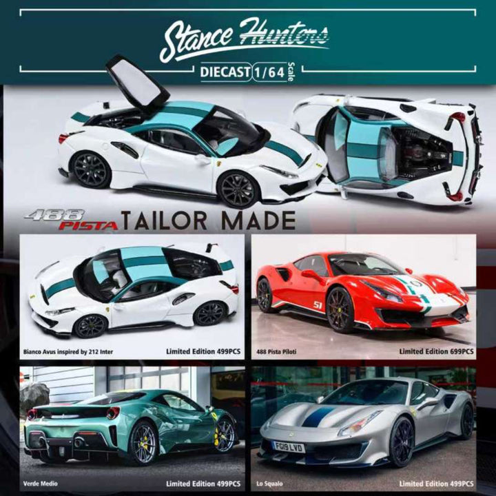 [Preorder] Stance Hunters 1:64 Ferrari 488 Pista (4 Colours)