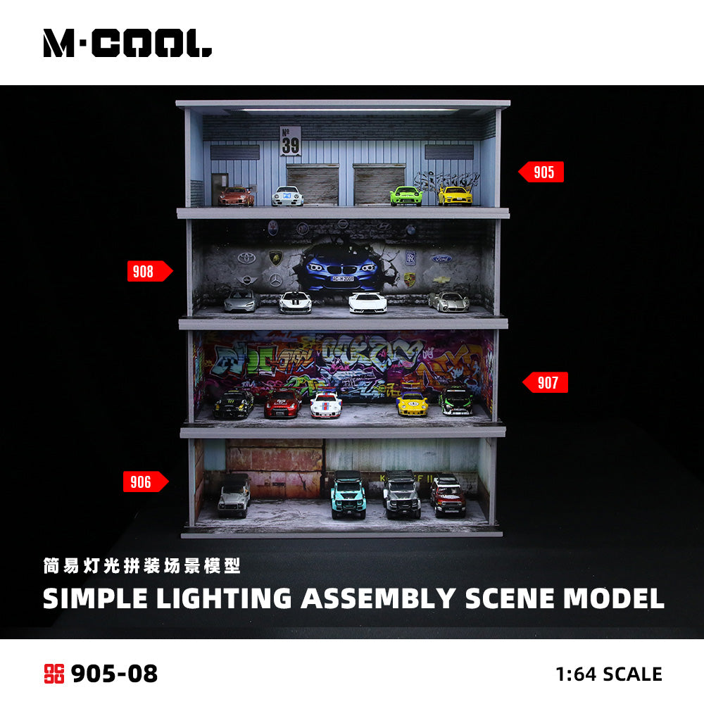 [Preorder] M-COOL 1:64 SIMPLE LIGHTING ASSEMBLY SCENE MODEL (4 Versions) MC914905/MC914906/MC914907/MC9149058