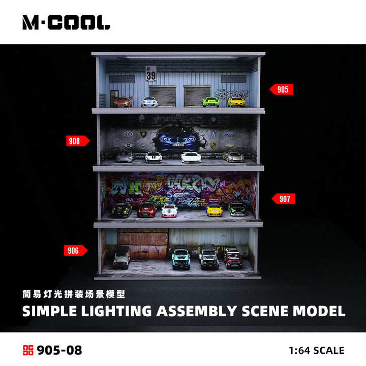 [Preorder] M-COOL 1:64 SIMPLE LIGHTING ASSEMBLY SCENE MODEL (4 Versions) MC914905/MC914906/MC914907/MC9149058