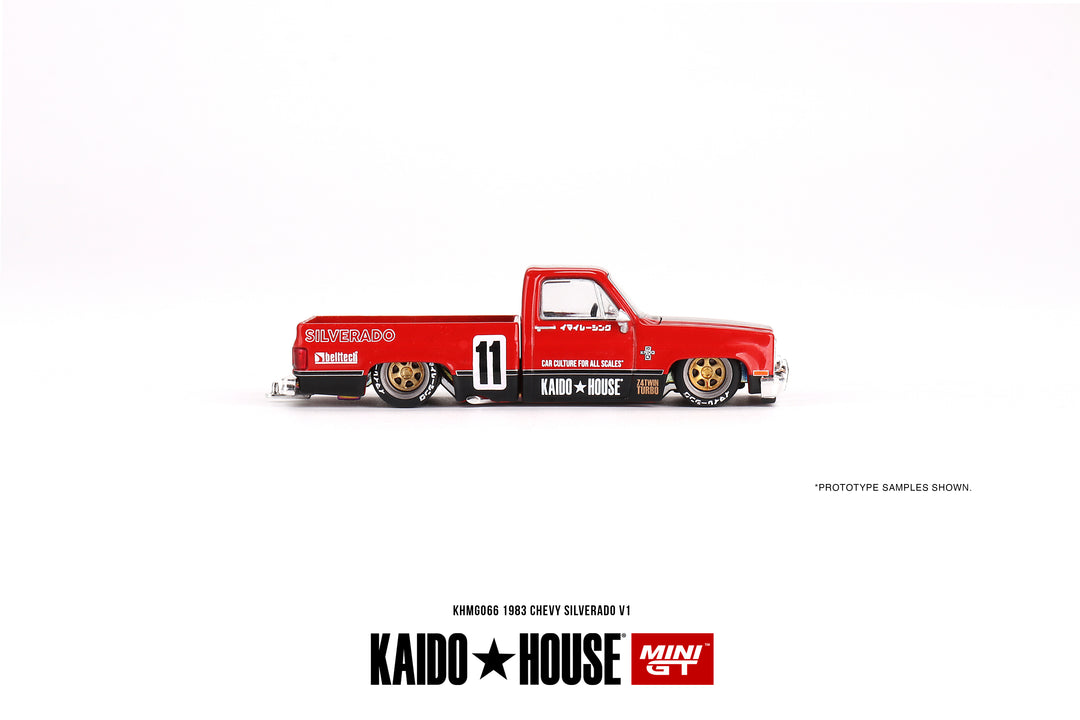 Kaido House + Mini GT 1:64 Chevrolet Silverado KAIDO V1 KHMG066 Side