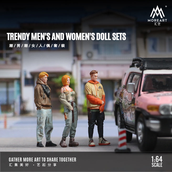 [Preorder] MoreArt 1:64 TRENDY MEN'S AND WOMEN'S DOLL SETS