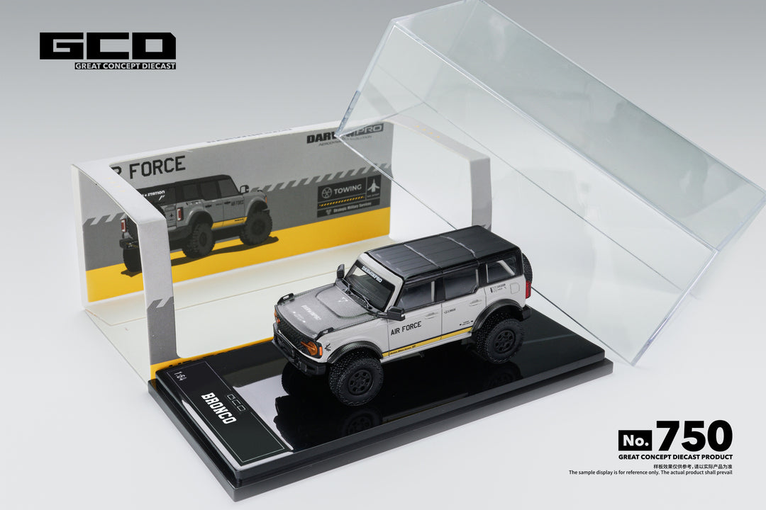[Preorder] GCD 1:64 Ford Bronco DarwinPRO AIR FORCE GREY (LHD) KS-022-750