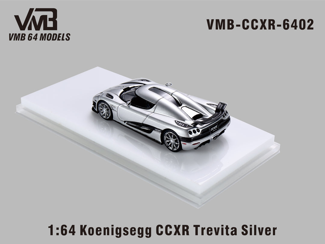 [Preorder] VMB 1:64 Koenigsegg CCXR Trevita - Silver