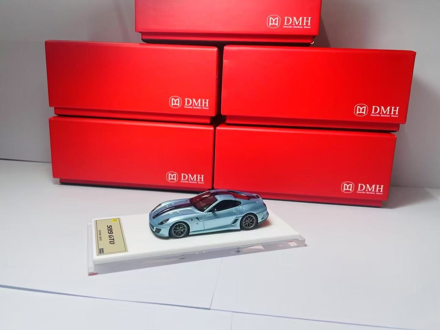 DMH 1:64 Red 599 GTO Racing Sports Model Diecast Resin Car