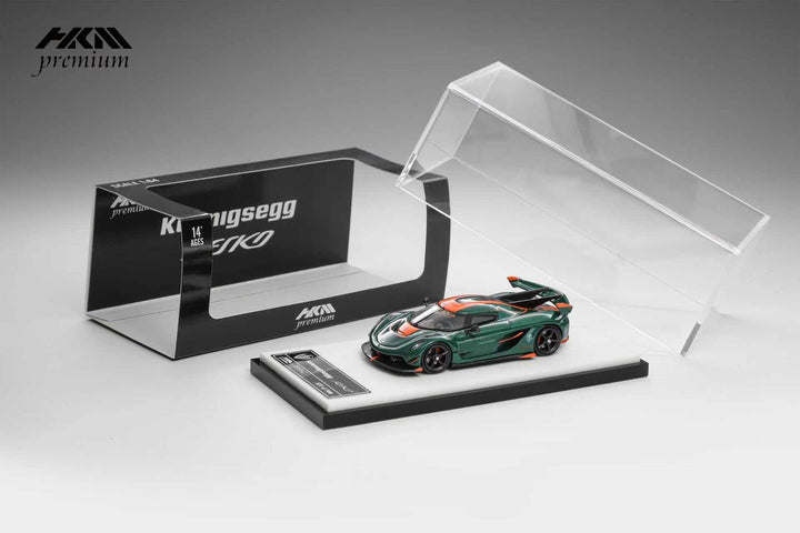 [Preorder] HKM Premium 1:64 Koenigsegg Jesko Attack - Carbon Green (2 Versions)