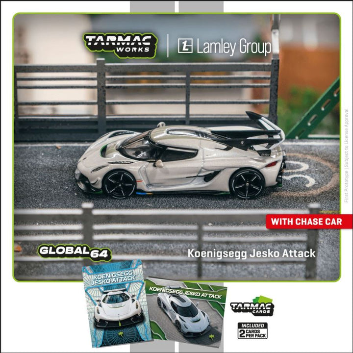 [Preorder] Tarmac Works 1:64 Koenigsegg Jesko Attack White T64G-TL052-WH