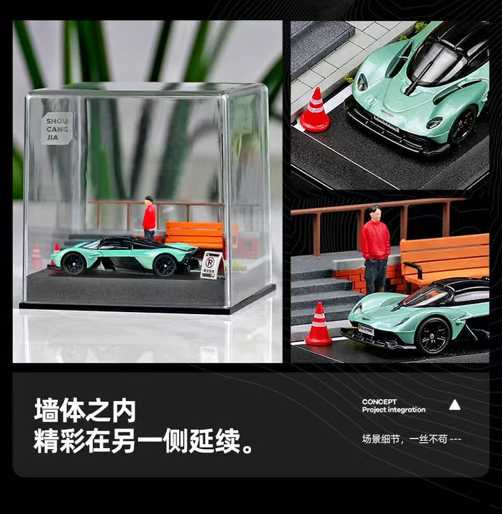 [Preorder] SHOU CANG JIA 1:64 STREET CORNER SCENE WITH PERIMETER WALL  SCJ-82019-A