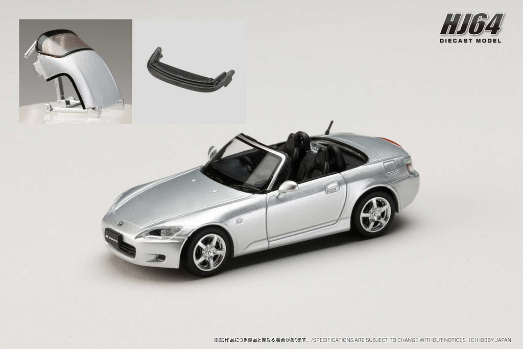 (確認用)1/64 ホンダ S2000 (AP1) Preorder] Hobby Japan 1:64 Honda S2000 AP1 (2 Colours) HJ642020AS