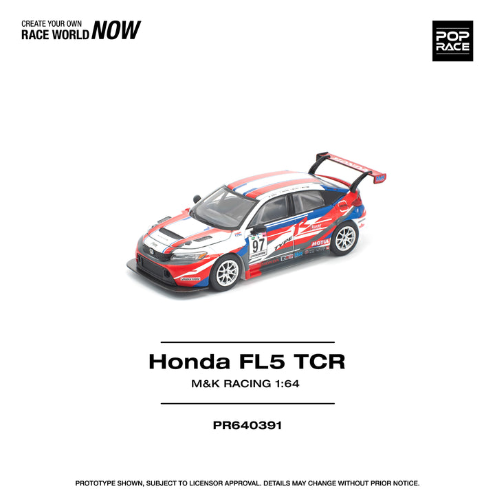 [Preorder] POPRACE 1:64 Honda Civic Type-R (FL5) TCR - M&amp;K Racing PR640391