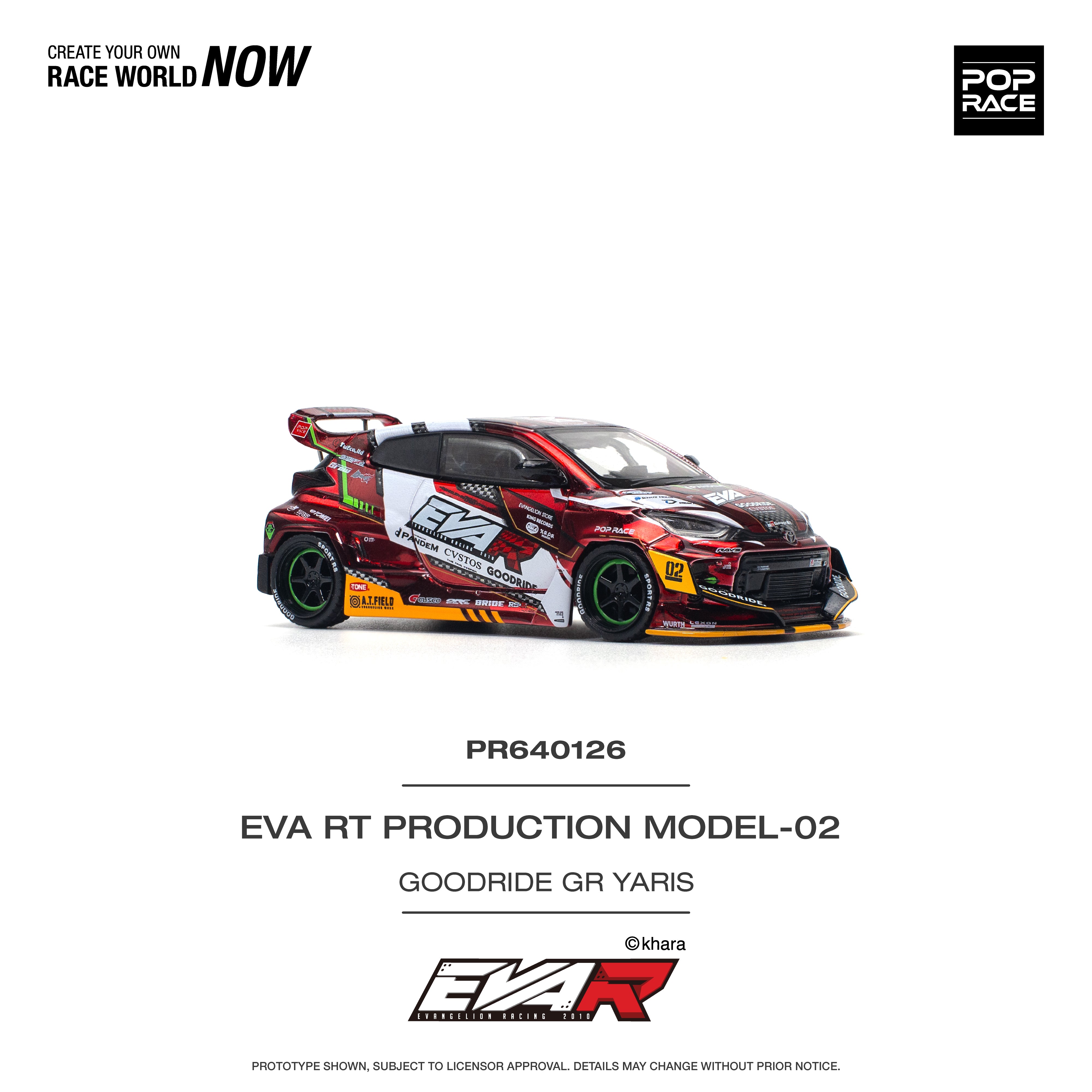 POPRACE 1:64 TOYOTA EVA RT PRODUCTION MODEL-02 GOODRIDE PR640126