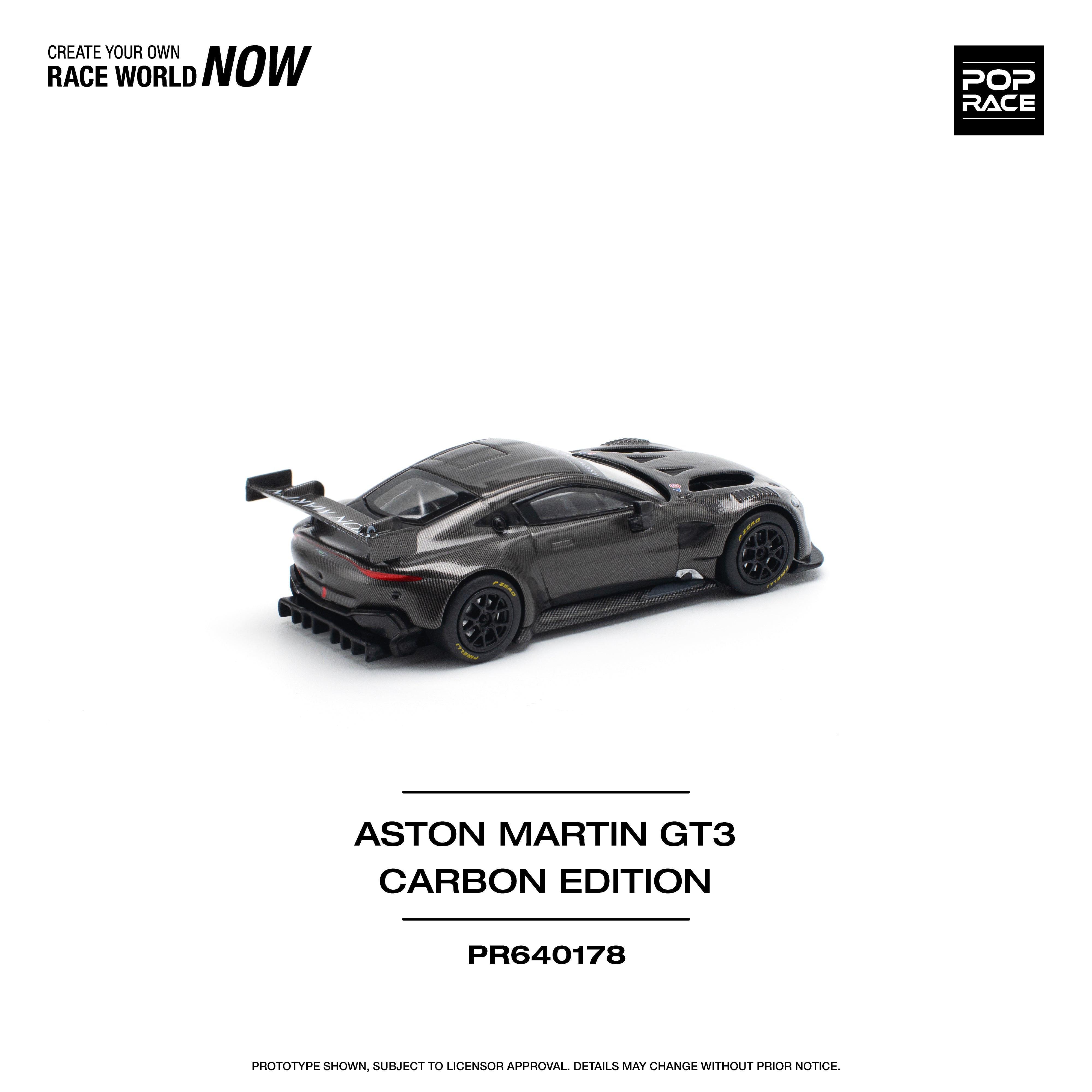 POPRACE 1:64 ASTON MARTIN VANTAGE GT3 CARBON EDITION PR640178