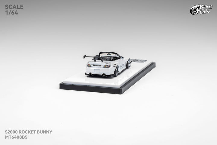 [Preorder] Microturbo 1:64 Custom S2000 RB - Metallic White MT6408B5