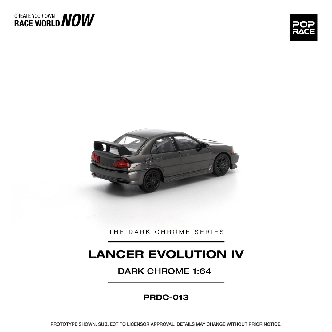 [Preorder] POPRACE 1:64 LANCER EVOLUTION IV DARK CHROME PRDC013