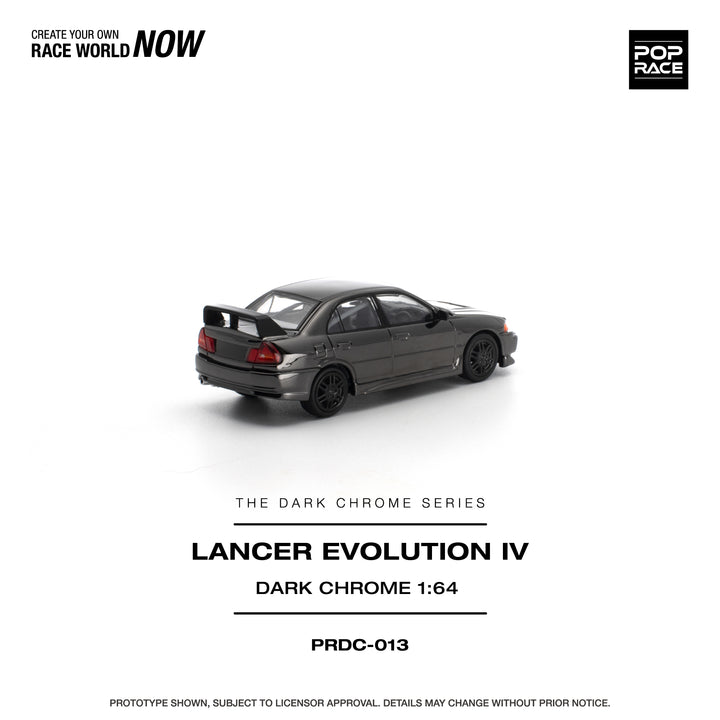 [Preorder] POPRACE 1:64 LANCER EVOLUTION IV DARK CHROME PRDC013
