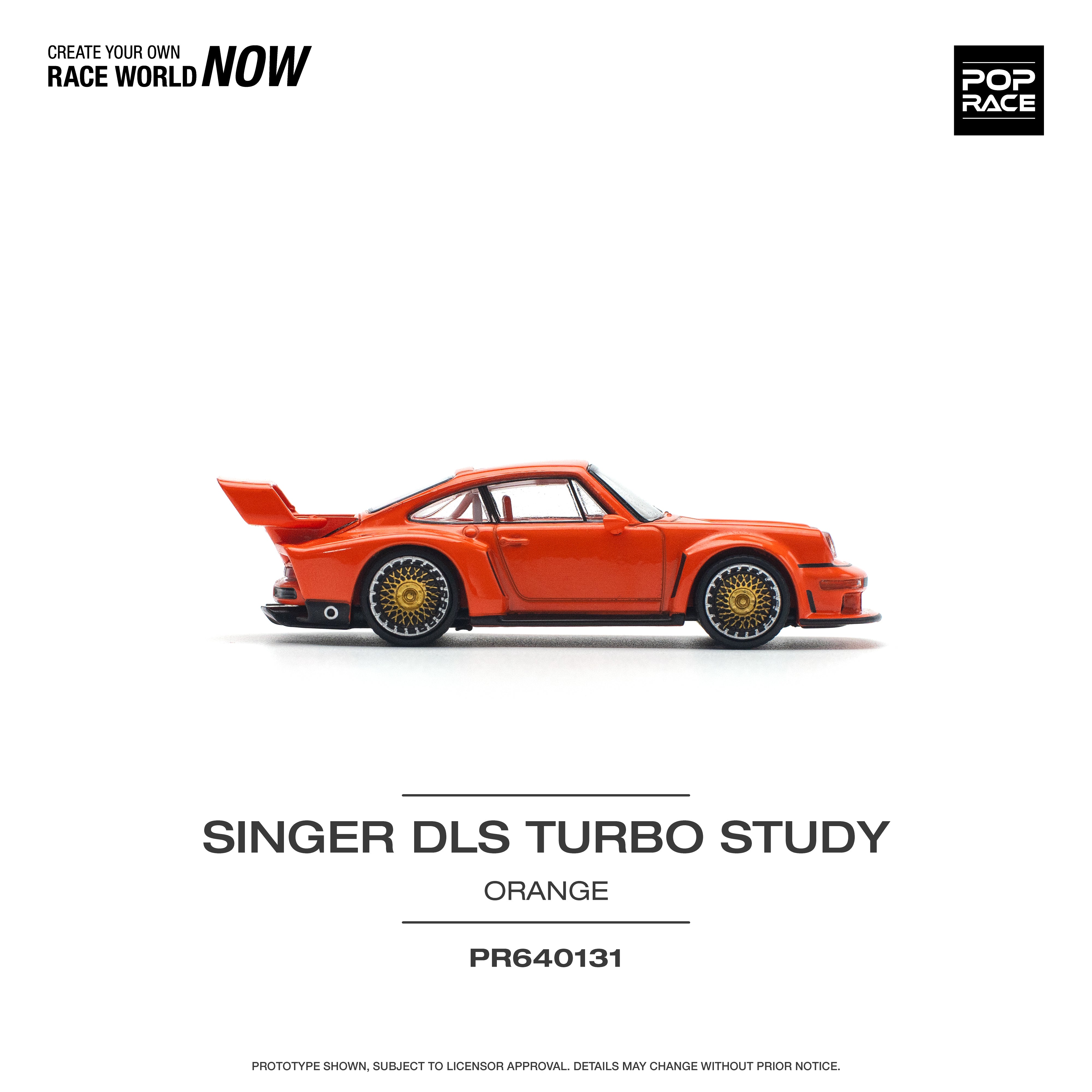 POPRACE 1:64 SINGER DLS TURBO (TRACK) ORANGE PR640131 – Horizon