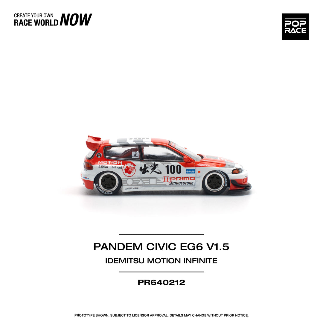 [Preorder] POPRACE 1:64 PANDEM CIVIC EG6 v1.5 IDEMITSU MOTION INFINITE