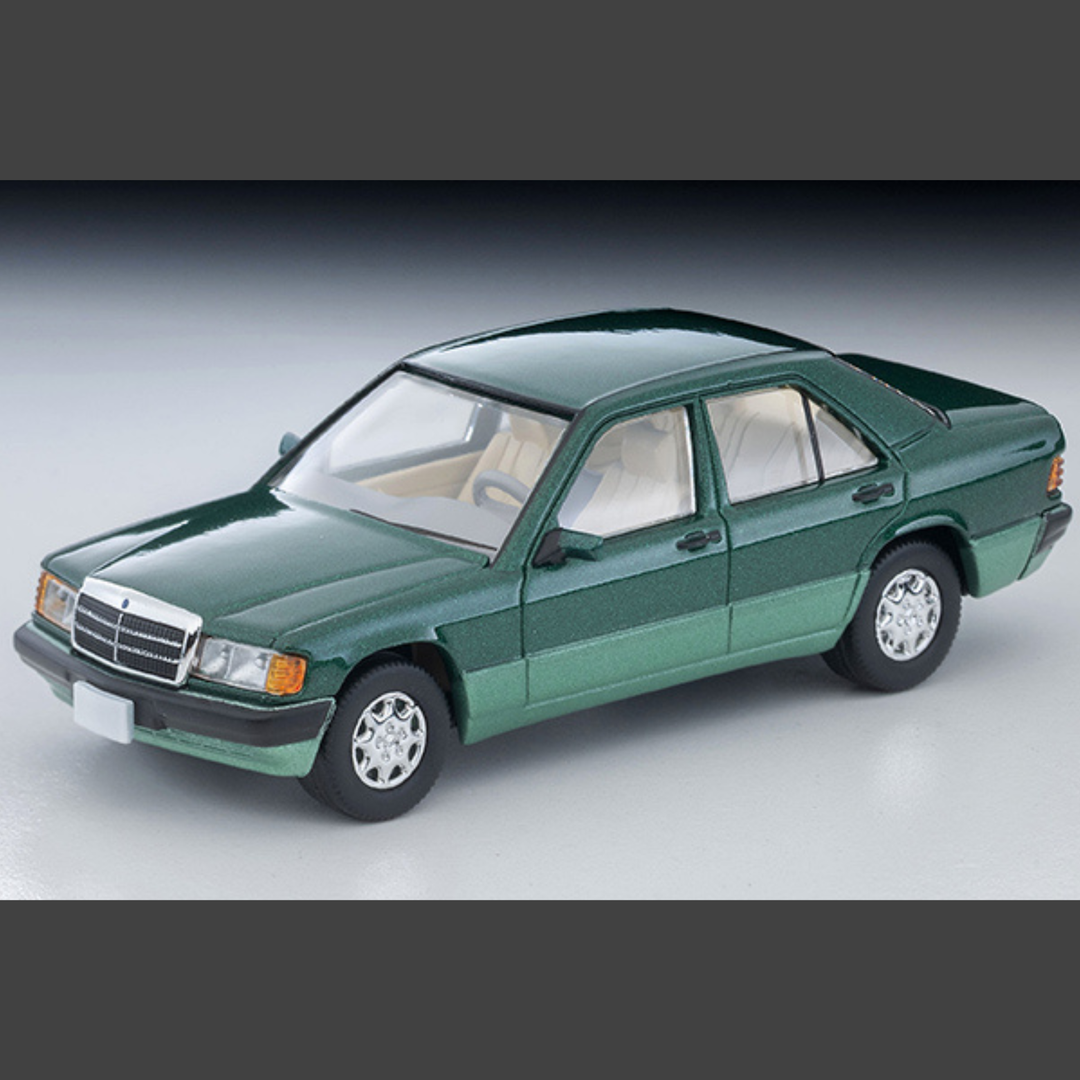 [Preorder] TLVN Tomica Limited Vintage Neo 1:64 1992 Mercedes-Benz 190E (Green) LV-N77d