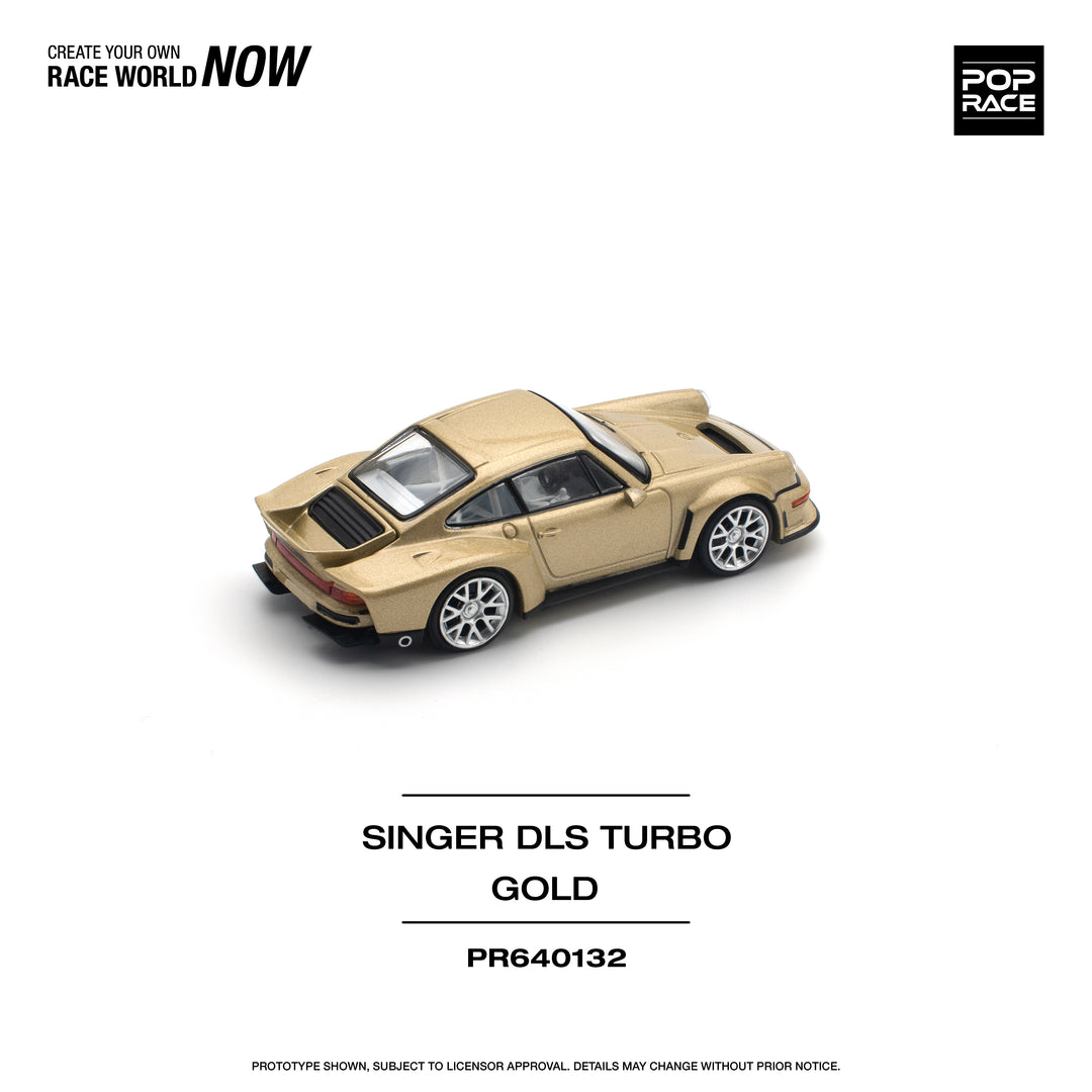 [Preorder] POPRACE 1:64 Porsche 911 SINGER DLS TURBO (ROAD) - GOLD PR640132