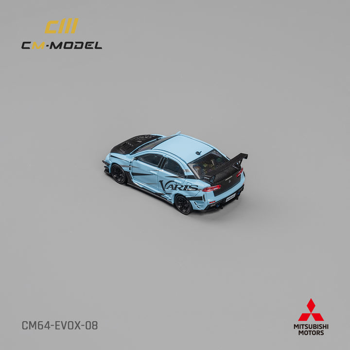 CM Model 1:64 Mitsubishi Lancer EvoX Varis Blue CM64-EVO X-08