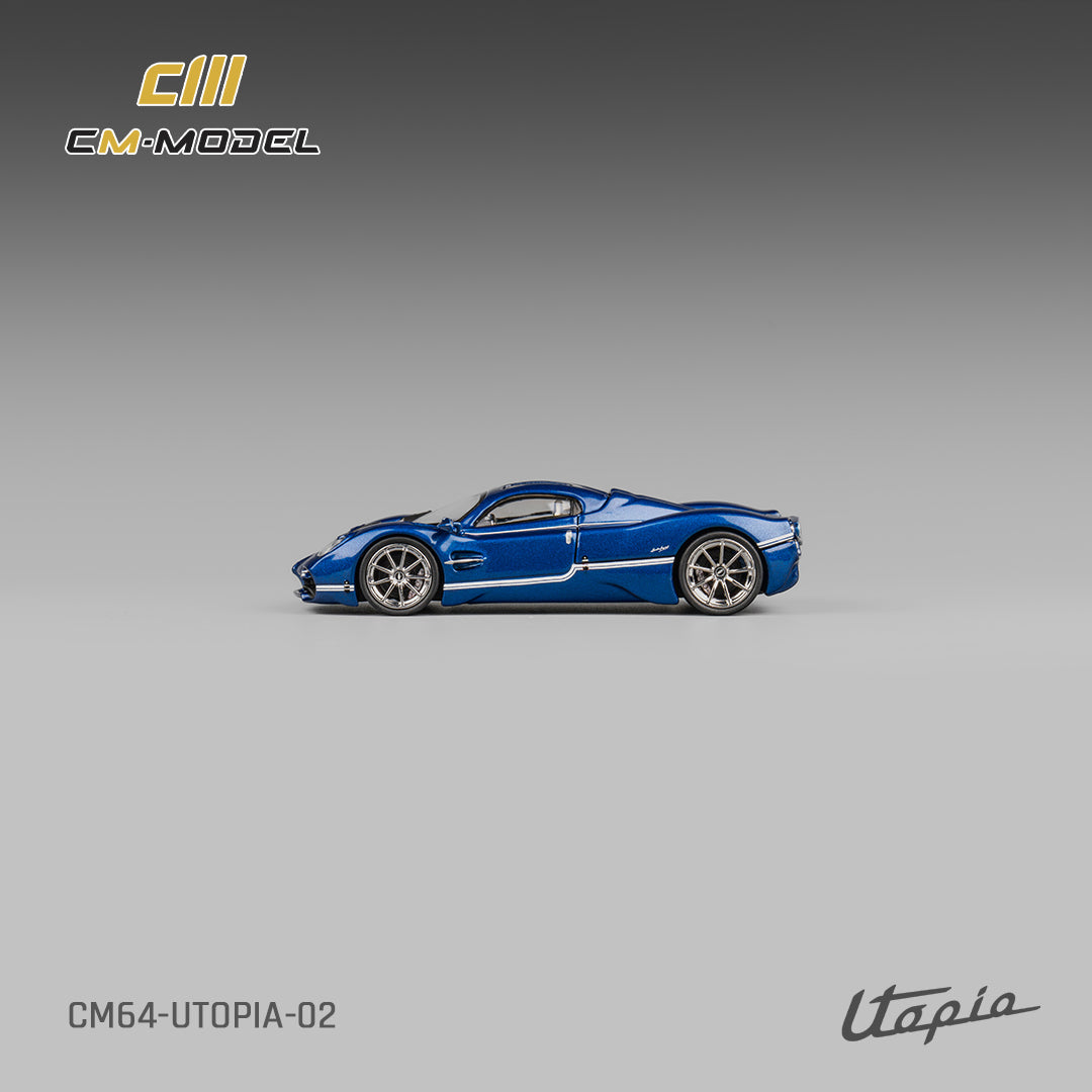 [Preorder] CM Model 1:64 Pagani Utopia Metallic Blue