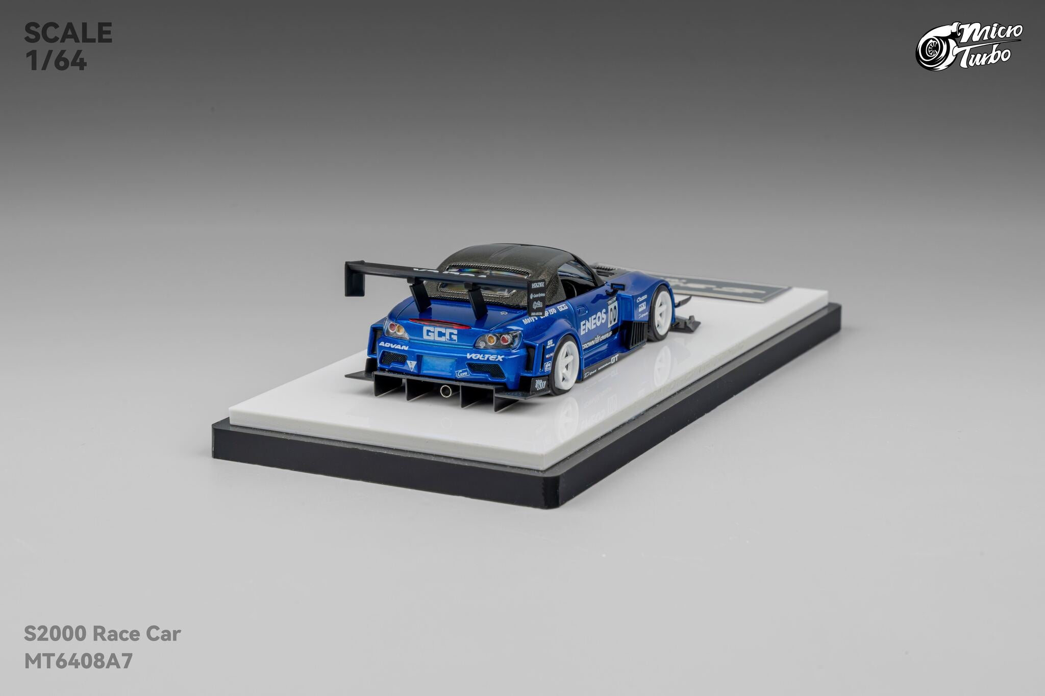 限定 microturbo s2000 6セット Microturbo 1:64 Custom S2000 Racing - Candy Blue MT6408A7