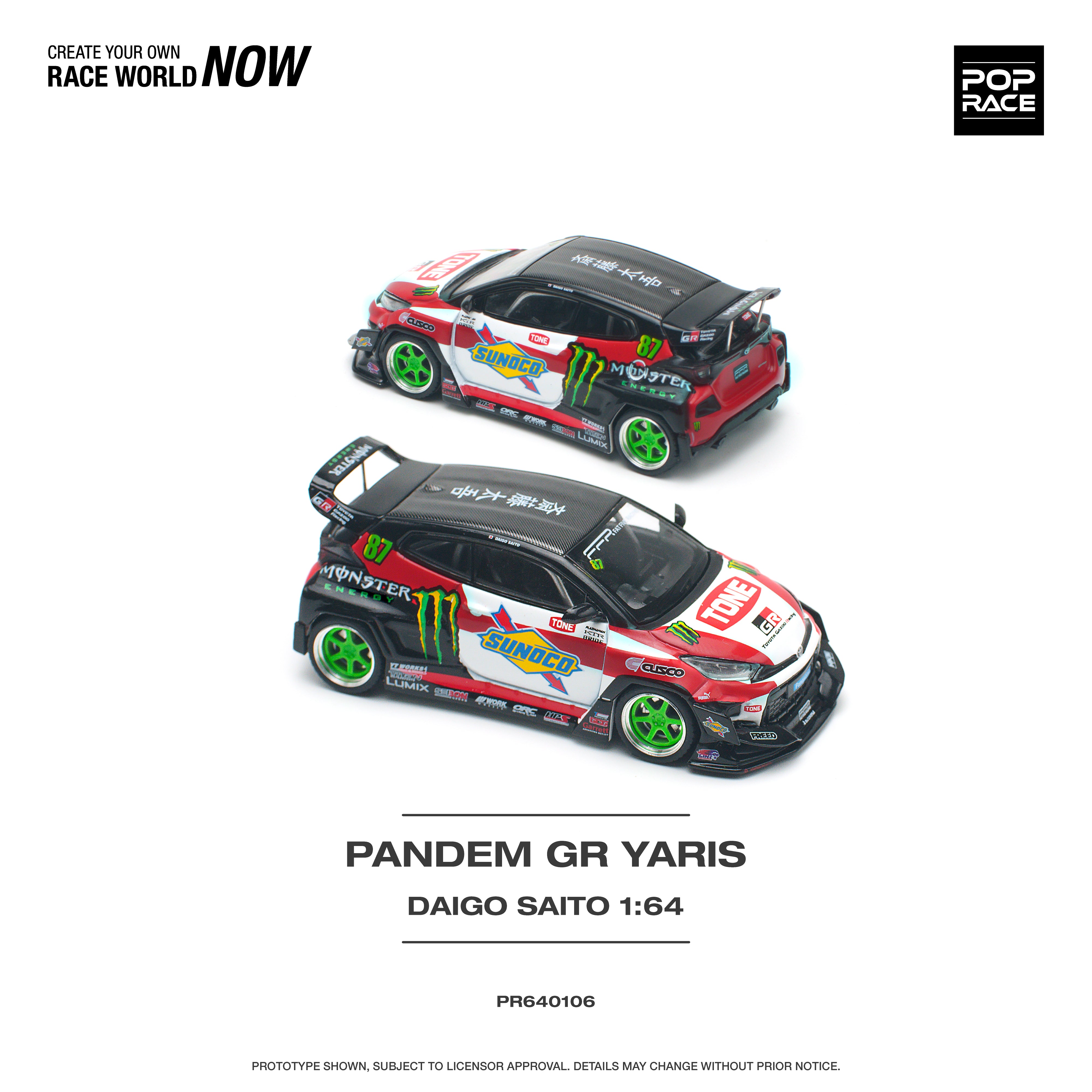 FEB 2025 POPRACE PR64-106 PANDEM TOYOTA GR YARIS DAIGO SAITO