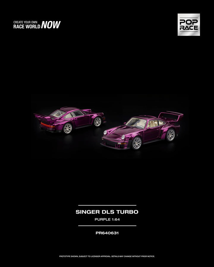 [Preorder] POPRACE 1:64 Porsche SINGER DLS TURBO PURPLE PR640631