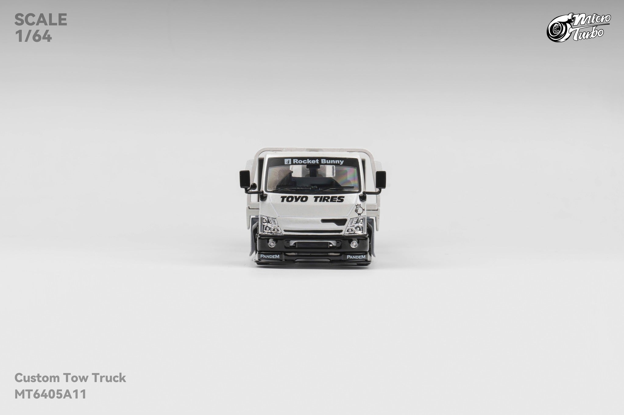 Microturbo 1:64 Custom Tow Truck Rocket Bunny - White