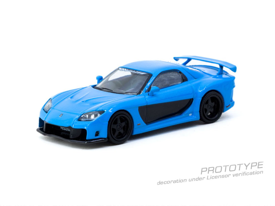[Preorder] Tarmac Works 1:64 Mazda RX-7 VeilSide Fortune7 Blue T64G-075-BL