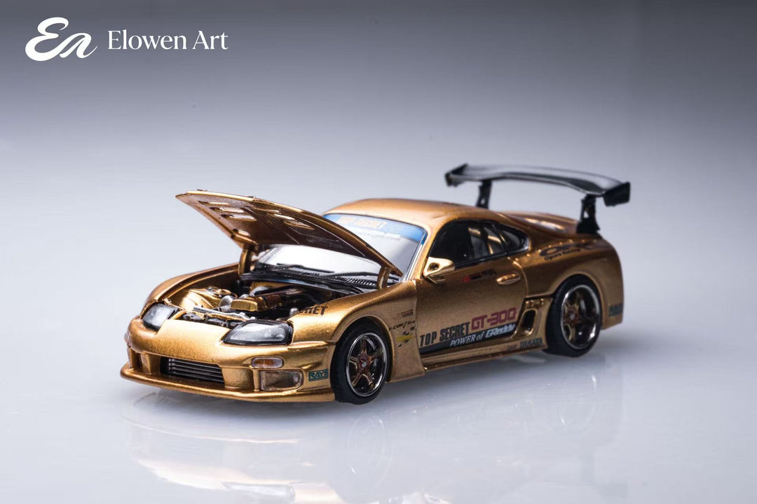 [Preorder] Elowen Art 1:64 Top Secret A80 Supra MK4 Gold