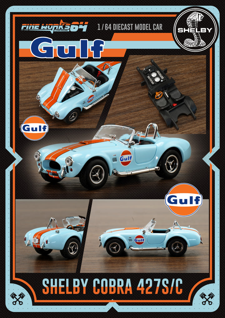 [Preorder] Fine works64 1:64 Shelby COBRA 427 S/C - Gulf