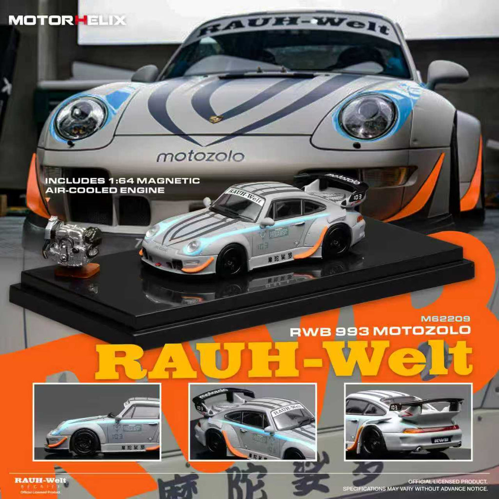 Preorder] Motorhelix 1:64 Porsche RWB 993 Motozolo M62209