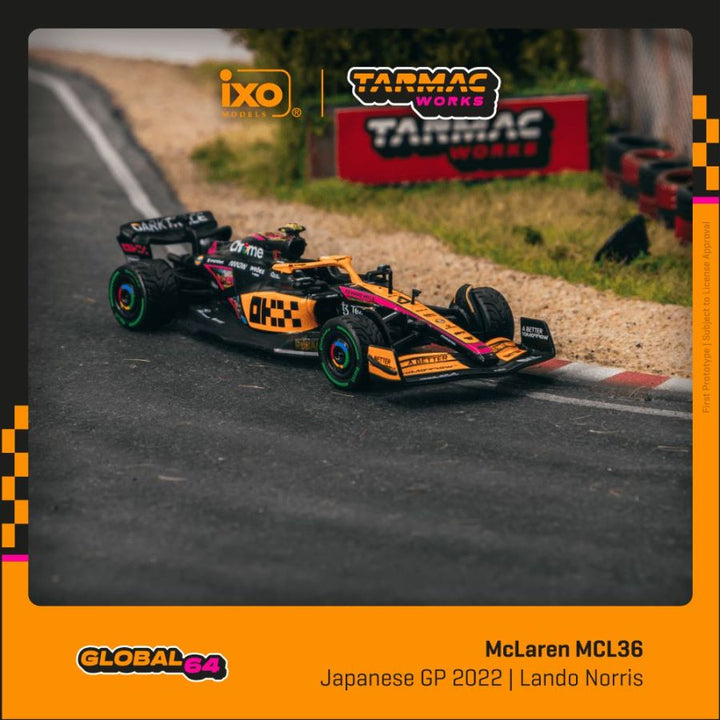 [Preorder] Tarmac Works 1:64 McLaren MCL36 Japanese Grand Prix 2022 Lando Norris T64G-F041-LN2