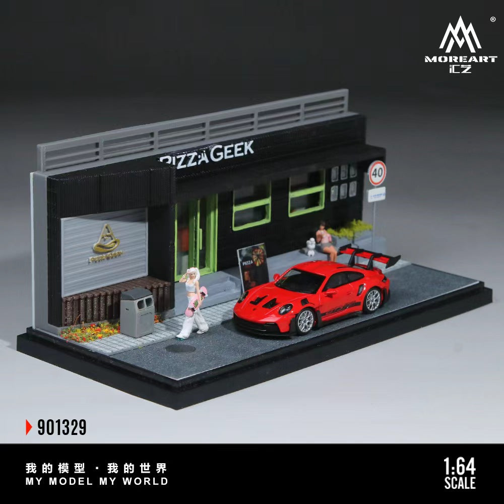 [Preorder] MoreArt 1:64 PIZZA SHOP SCENE MODEL MO901329