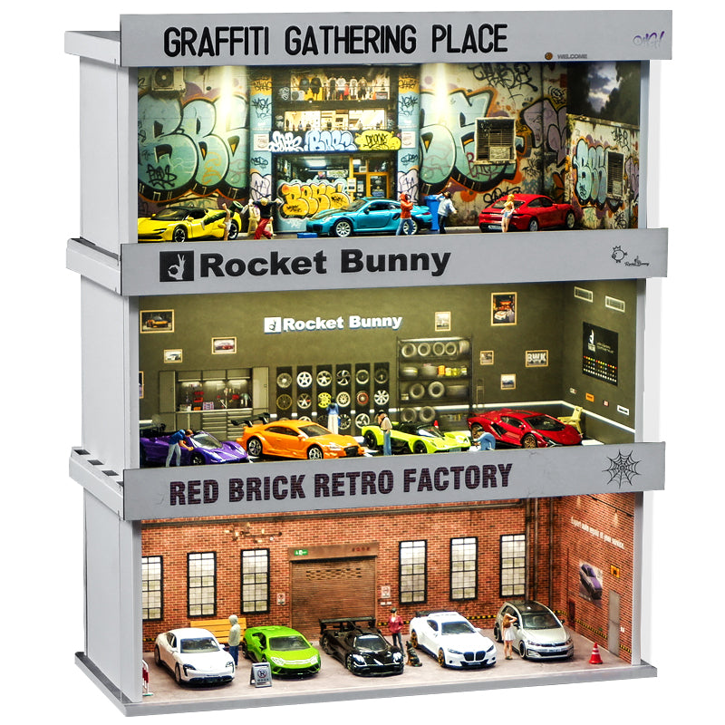 SHOU CANG JIA 1:64 Rocket Bunny Modification Shop SCJ-82026A