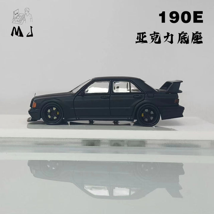 [Preorder] MJ Model 1:64 Mercedes-Benz 190E Matt Black