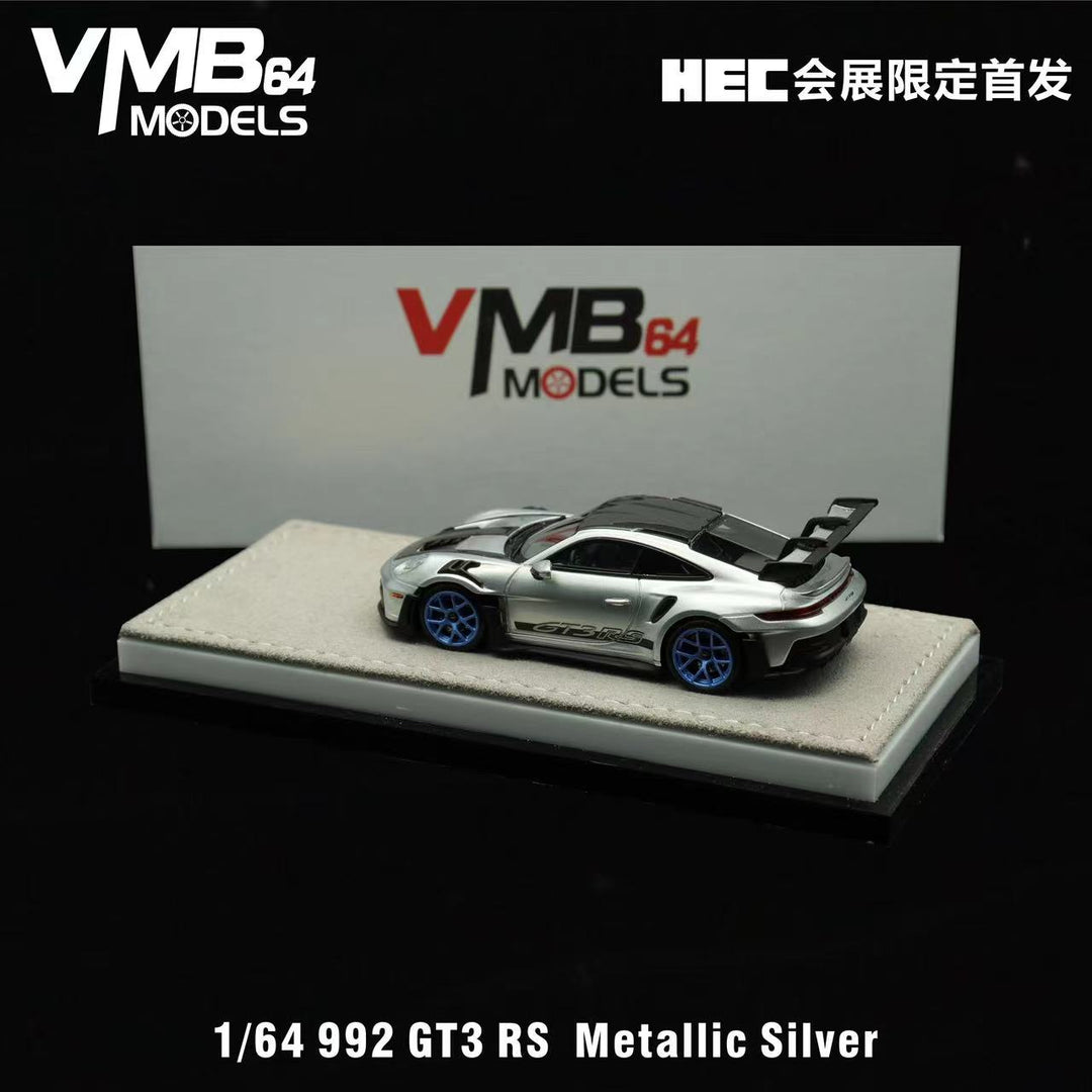 [Preorder] VMB 1:64 992 GT3 RS Metallic Silver