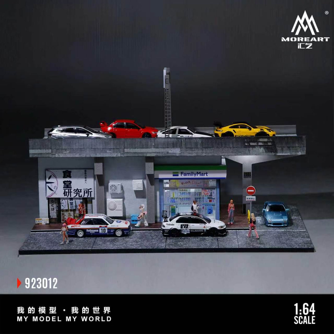 [Preorder] MoreArt 1:64 FAMILY MART CONVENIENCE STORE VIADUCT SCENE MO923012