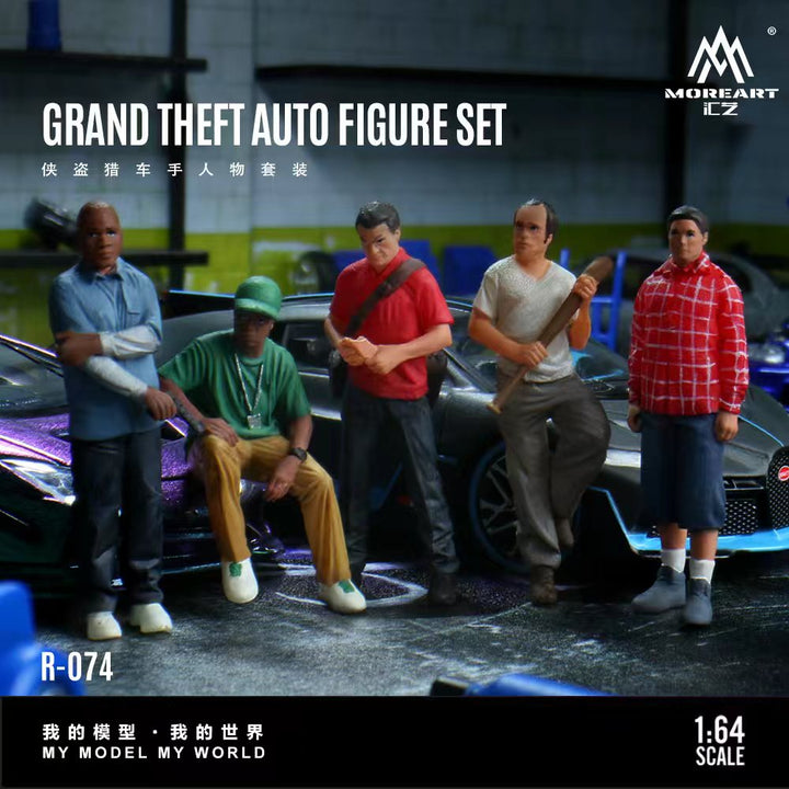 MoreArt 1:64 Grand Theft Auto Figure Set MO223074