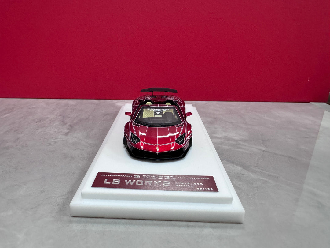 G Model 1:64 LB WORKS Lamborghini Aventador Roadster (6 Colours)