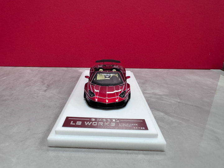 G Model 1:64 LB WORKS Lamborghini Aventador Roadster (6 Colours)